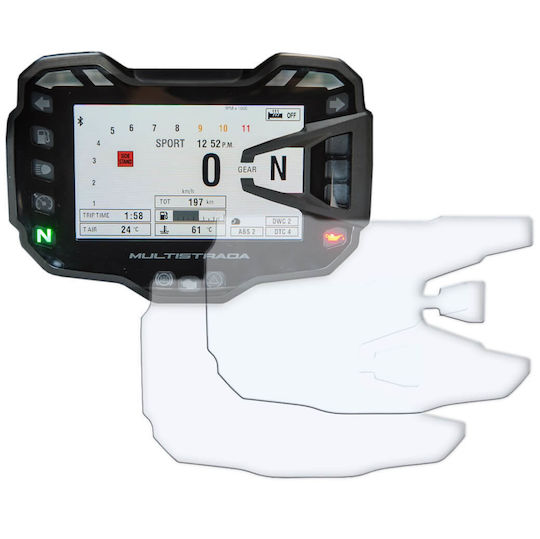 Speedo Angels Motorcycle Instrument Protector Ducati Multistrada Transparent