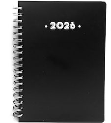 Υδρόγειος Ημερήσιο Planner 2026 Μαύρο Σπιράλ 17...