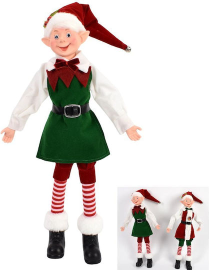 Due esse Christmas Elf Red-Green 40cm 2 Designs