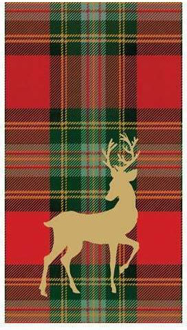 Caspari Set of Christmas Napkins L19.8xW10.8cm. 15pcs