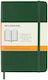 Cover Notebook Ruled with Elastic Green