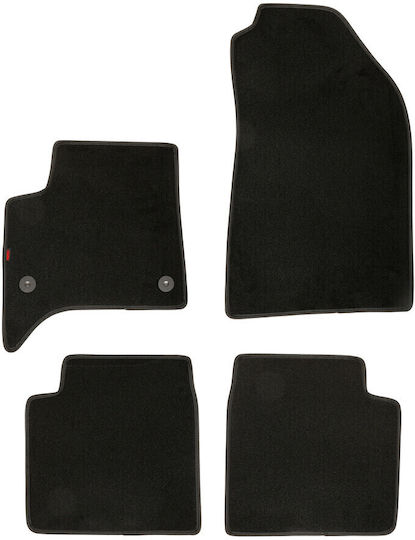Lampa Set of Front and Rear Mats 4pcs for Citroen C3 Aircross Black