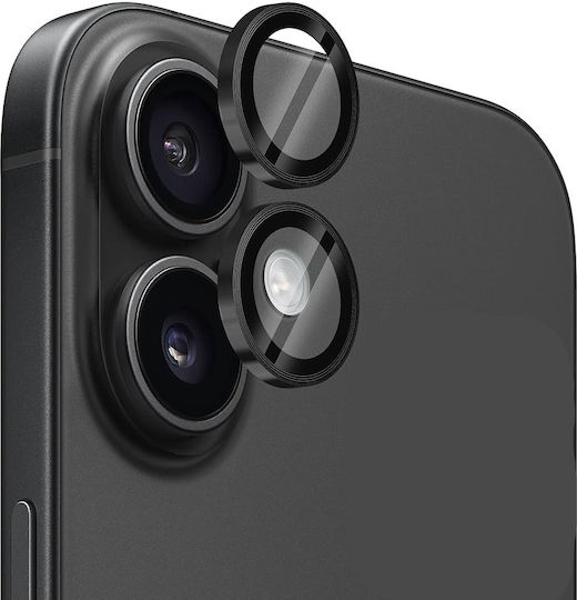 SiiPro Camera Protection Metal Frame Black for the iPhone 17