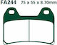 Pads Fa244 Adige P168 Asx Organic Xt660x Pegaso Xjr1300 Multistrada Front