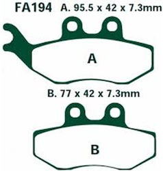 Τακακια Fa194 Adige P158 Acx Sintered Χρυσα Xt125x Runner 125 180 200 Elyseo125/150 Skipper Hexag