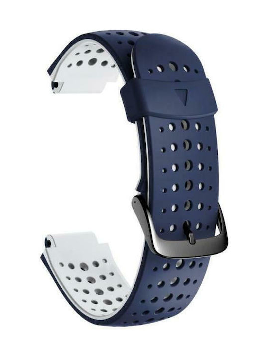 Кайш Силиконов Garmin Forerunner 220 230 235 630 735 Band Гладък Син Бял