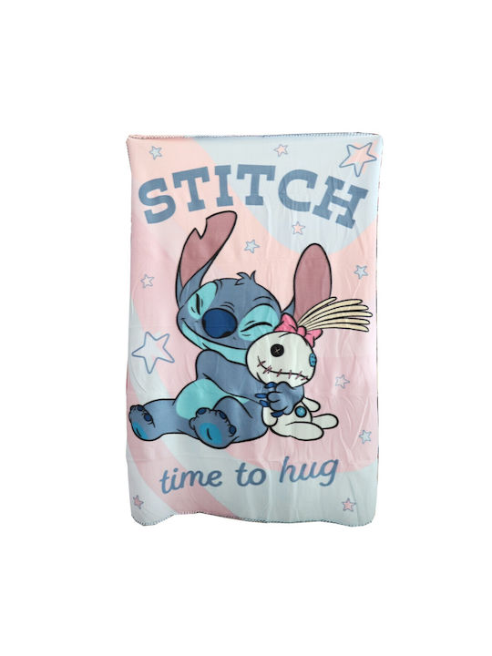 Disney Κουβέρτα Fleece Lilo & Stitch Γαλάζιο 150x100εκ.