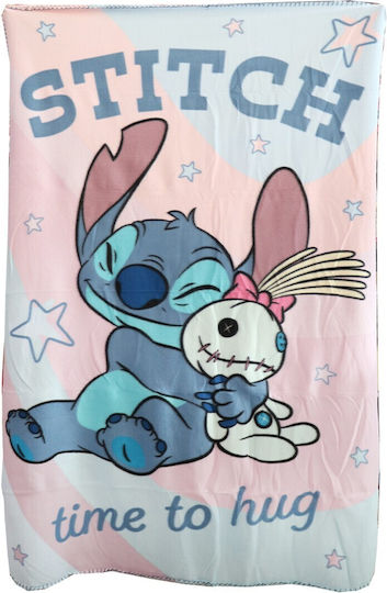 Disney Κουβέρτα Fleece Lilo & Stitch Γαλάζιο 150x100εκ.