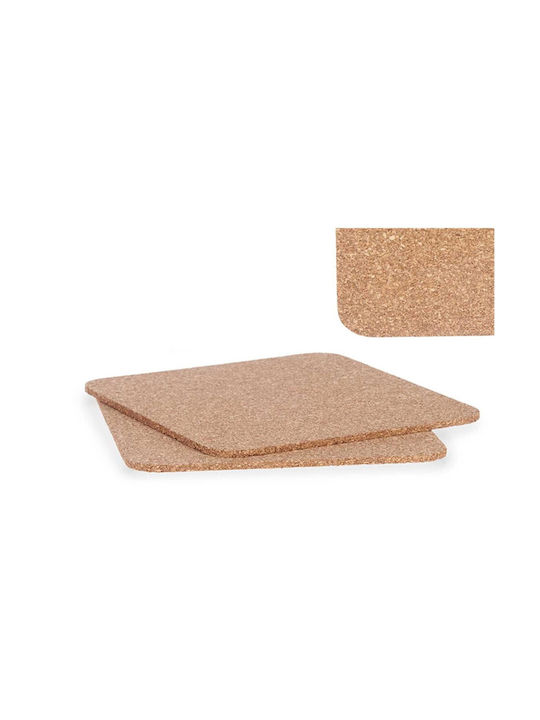 Arte Regal Cork Placemats 18x18cm 2pcs