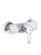 Roca Mischbare Bad/Duscharmatur Silber