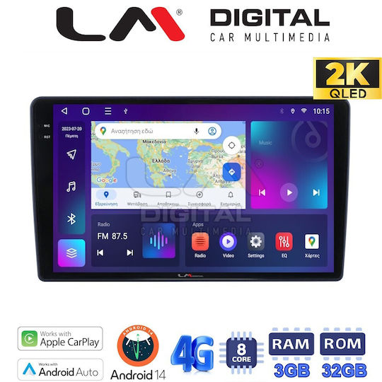 LM Digital Auto-Audiosystem für Hyundai H-1 2010 > 2018 (Bluetooth/USB/WiFi/GPS/Apple-Carplay/Android-Auto)