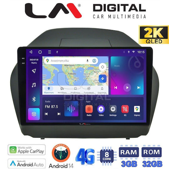 LM Digital Car Audio System for Hyundai iX35 2009>2015 (Bluetooth/USB/WiFi/GPS/Apple-Carplay/Android-Auto)