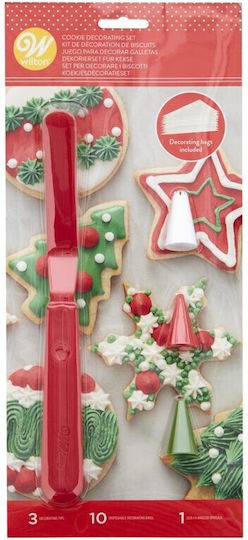Cake Cookie Dekorationsset Spachtel 3 Dekorationsspitzen 10 Beutel 30 Cm Wilton