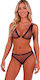 Passion Belissana Bra + Thong Sexy Lingerie Set Blue