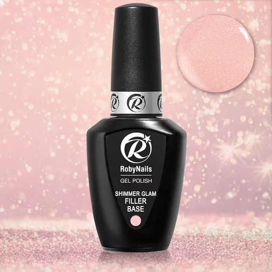 Roby Nails Semipermanent Lac de Unghii cu Glitter 1buc