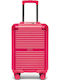 Puccini Dallas Cabin Hard Red Suitcase with 4 Wheels Height 54cm