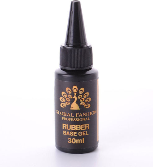 Global Fashion Base Coat / Top Coat για Απλά Βερνίκια Rubber 30ml