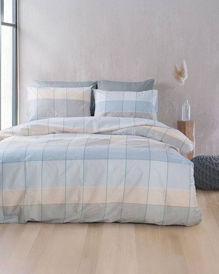 Rythmos Set King Size 4Stück 260x280cm Colette Grey Light Blue