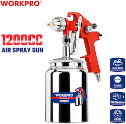 WorkPro Luft-Spritzpistole Unter Becher