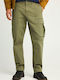 Hose Cargo Elastisch in Lockere Passform Hunter Green Khaki