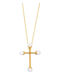 Paraxenies Cross from Gold Plated Silver with Chain