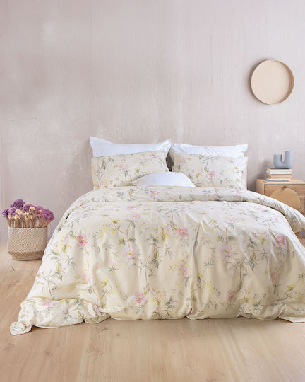 Rythmos Duvet Cover Set Single with Pillowcase 160x250 Benetita Graphite