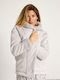 Muydemi Winter Damen Robe Gray