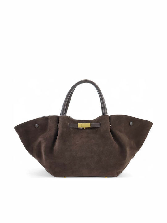 Leather Women's Bag Tote Handbag Brown