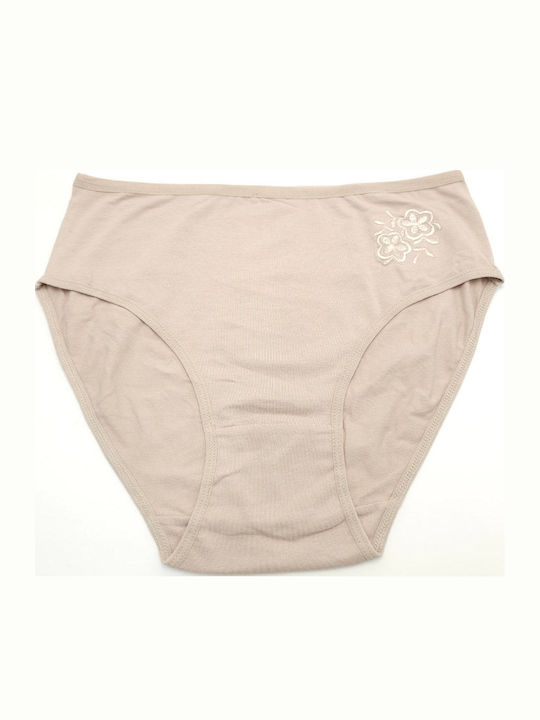 Hana Hana Damen-Slips Beiges Baumwoll Slip