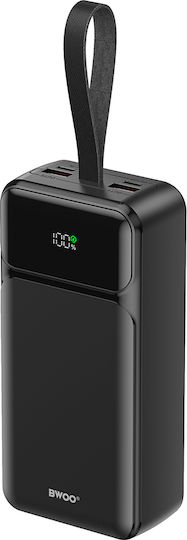 BWOO BO-P66 Power Bank 30000mAh 65W with 2 USB-A Ports and 2 USB-C Ports Power Delivery Black