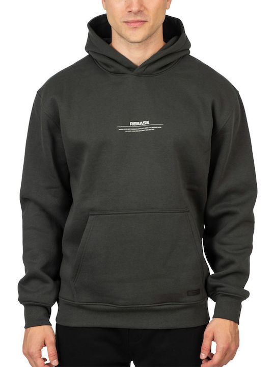 Rebase Sweatshirt mit Kapuze Forest Green Khaki