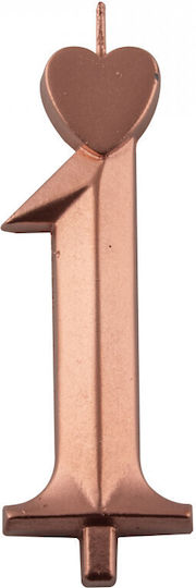 Bronze Number 1 Candles 10 Pcs Lumea