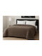 24home.gr Duvet Cover Queen 220x240cm Mocca 700 GSMGsm