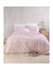 Rythmos Benetita Set Coverlet Single from Cotton & Polyester Pink 160x240cm 2pcs