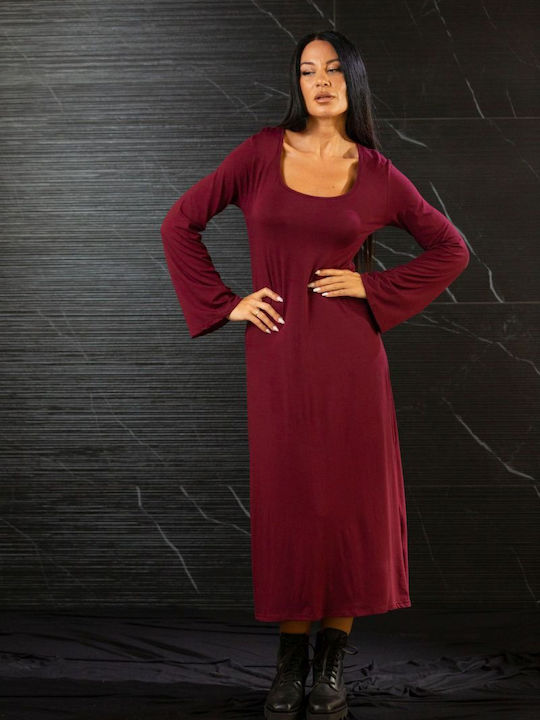 Rochie Maxi pentru Nuntă / Botez Burgundy
