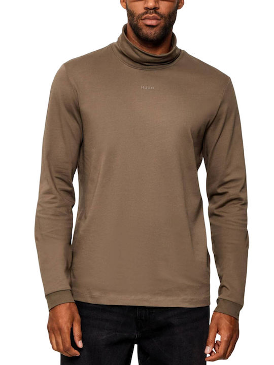 Hugo Daporollo Brown Long Sleeve Blouse