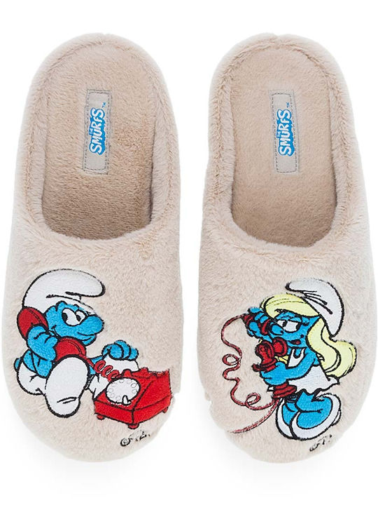 Smurf 10132097 Зимни Дамски Чехли Бежов