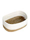 Viosarp Dekoratives Korbweide Korb Weiß 35x23x14cm
