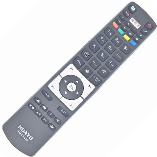 Rm-l1526 Remote Control Lcd Nei Akai Digihome Finlux Hitachi Telefunken Netflix