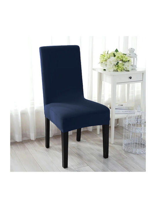 Alista Home Elastic Cover for Chair Navy Blue 48εκ. 1pcs AVX-AG730A