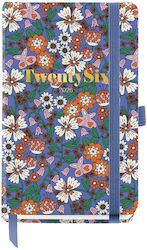 Miquelrius 2022 International Year Planner - Week To View (Horizontal), Black Flowers Cover
