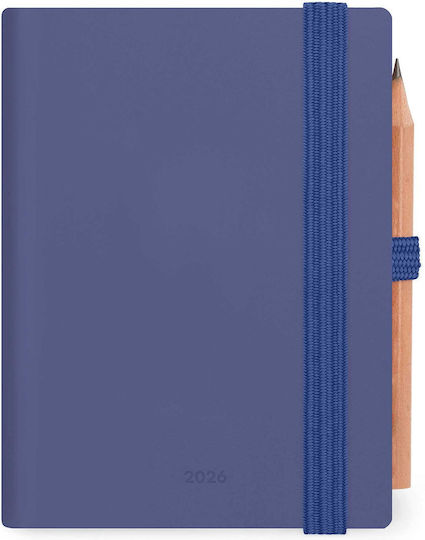 Legami - Mini BLACK ONYX Bidaily Diary, 12 Months, From January 2024 To December 2024, Closure With Elastic, Monthly Planner January 2025, Pencil Included, Address Book, 6.5x10 Cm - View #4