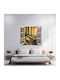 Bedruckte Farbfolie Wanddekoration für Zuhause Größe 125 x 110 cm Modell Blick auf Haven 37