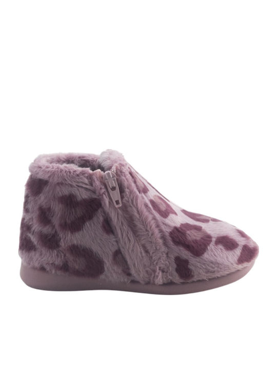 Kids Slippers Boots Lilac