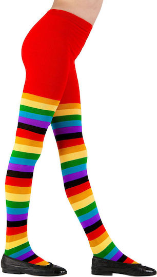 Collant Raye Rouge Et Noir W WIDMANN MILANO Party Fashion - Leggings Fluo, 70 DEN Legging Squelette Femme