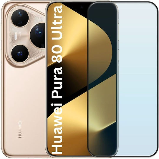 3D 0.33mm Adeziv complet Screen Protector Negru (Huawei Pura 80 Ultra, SKYDDAR INNOVATION)