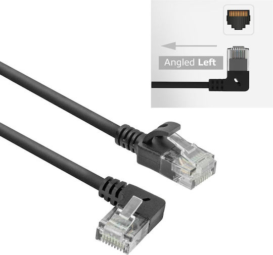 Act U/UTP Cat.6a Ethernet Network Cable 1m Black 1pcs