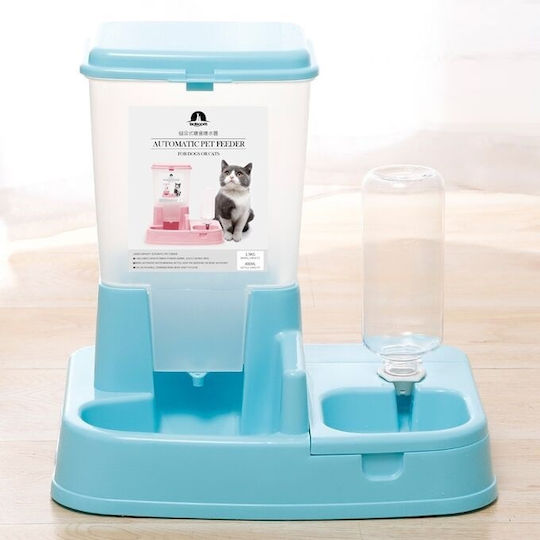 Alista Home Automat Plastic Adăpătoare / Hranitoare 2x 500ml 34cm în Culoare Albastru