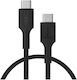 Green Cell USB 2.0 Cable USB-C male - USB-C 100W Black 0.3m