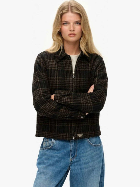 Superdry D2 Ovin Crop Γυναικείο Μπουφάν για Χει...